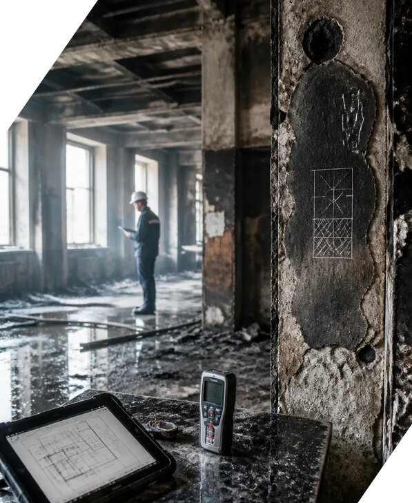 Обследование зданий после пожара в Прокопьевске от 15506 р. | ЭкспертизаРоссия