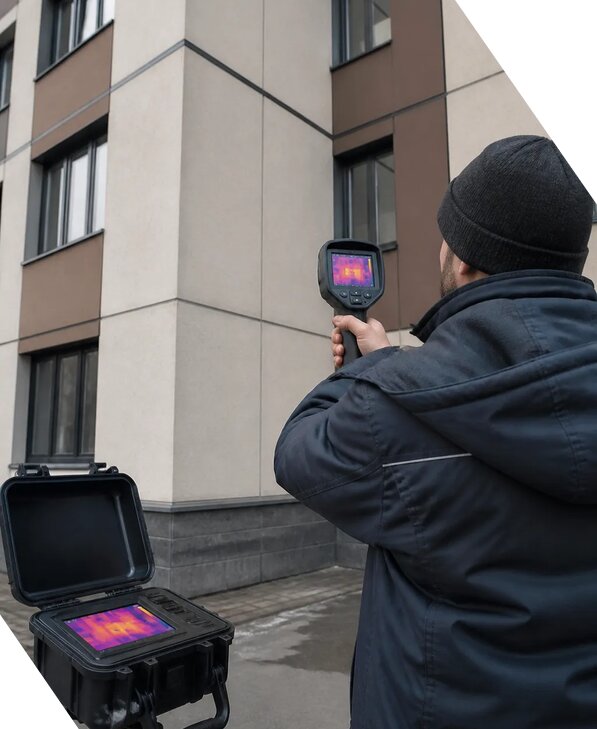 Тепловизионное обследование зданий и сооружений в Прокопьевске